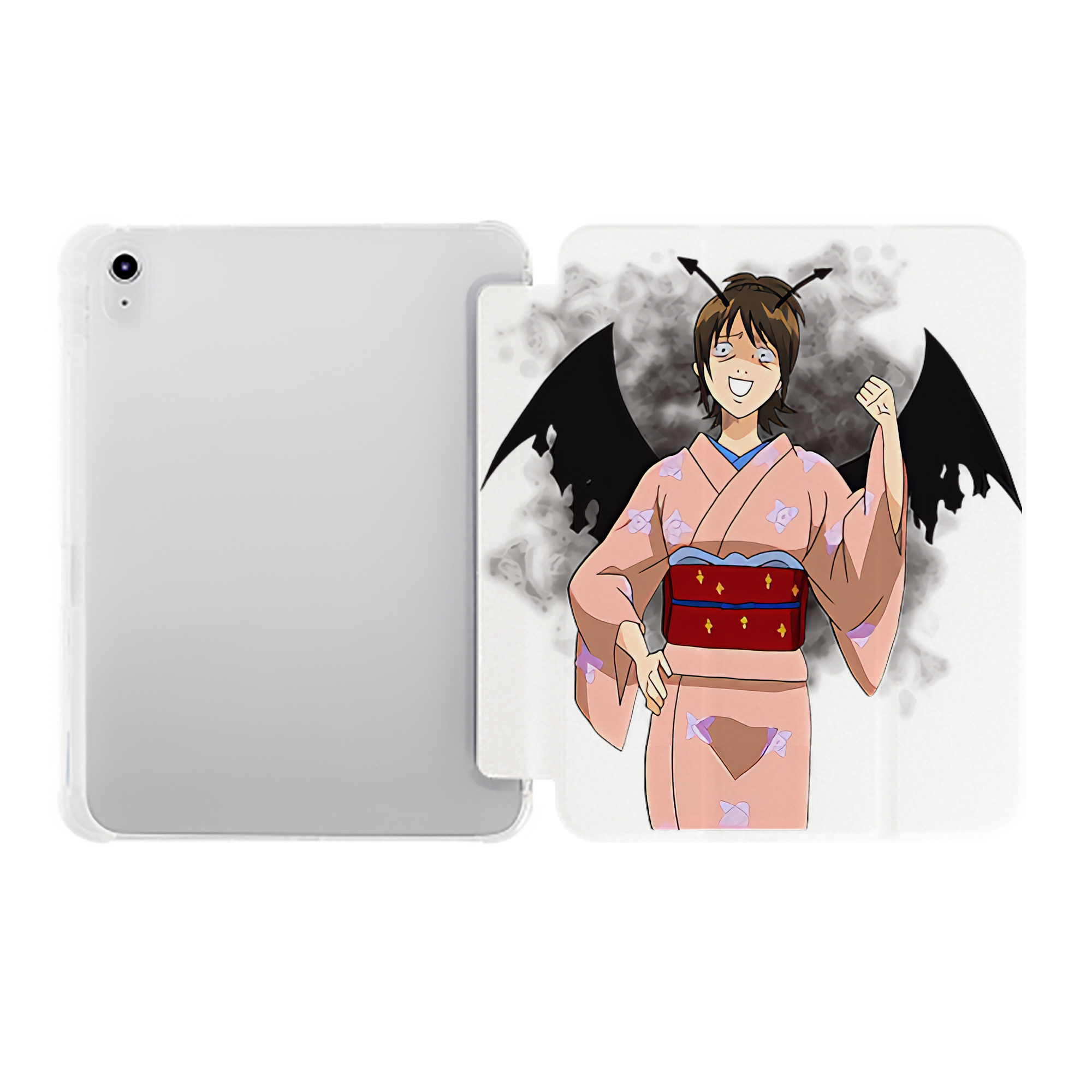 （画像用） ぎんたま 坂田銀時（さかたぎんとき） 神楽 志村新八（しむら しんぱち） GINTAMA Sakata Gintoki Kagura Shimura Shinpachi IPad ケース ペン収納付き 三つ折りスタンド PUレザー×シリコン 対応機種9.5/10.5/10.9インチ